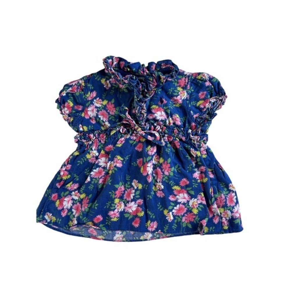 Ralph Lauren Blue Floral Kids Blouse